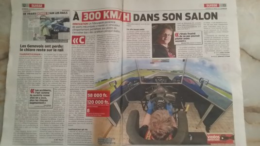 Article dans le journal "Le Matin" de Laura Juliano et photos de Jean-Guy Python